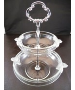 Walther Kristallglas Made in W. Germany Crystal 2 Tier Candy &amp; Nut Dish ... - $17.77