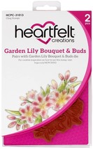 Heartfelt Creations Garden Lily Bouquet &amp; Buds Cling Stamp Set Floral Designs - £21.92 GBP