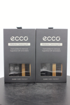 2 Pack! Ecco Midsole Shoe Cleaning Kit, Gor-Tex, Brushes, Cleaner, Cotton Cloth - £17.20 GBP