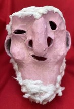 Mexican Folk Art Cora Tribe Very Rare Primitive Bearded Old Man Mask - £224.25 GBP