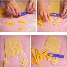 Biscuit Baking Printing Alphabet Mold Set Cookies Cutter Word Press Stam... - $10.37