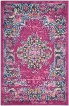 2&#39; X 3&#39; Fuchsia Power Loom Area Rug - $1,077.76 MXN