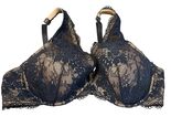 Thirdlove Lace Contour Plunge Black &amp; Beige Underwire Padded Bra 38D - $23.04