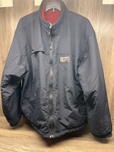Abercrombie. AF. Red/Navy Reversible All Weather Coat Fleece  Large. - $29.68