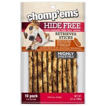 CHOMP &#39;EMS Chicken &amp; Peanut Butter Hide Free Dog Chews - Rawhide Free Do... - £13.05 GBP