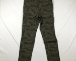 Ecru Pantaloni Donna 8 Camo Verde Mimetico Cotone Tencel Stretch Cavigli... - £21.88 GBP