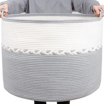 Xxxxxl Large Rope Blanket Baskets 24&quot; X 24&quot; X 18&quot; Woven Baskets For Stor... - $111.99