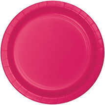 Hot Magenta Pink Dessert Plates (24) - Party Supplies - $2.86