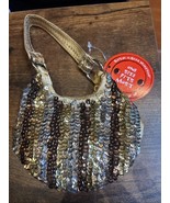 Build a Bear BAB Silver Gold Purse Handbag Round Sequin Accent Y2K Tags New - $131.52 MXN