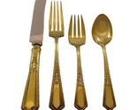 D&#39;Orleans Gold by Towle Sterling Silver Flatware Service Set 8 Vermeil 3... - £2,211.85 GBP