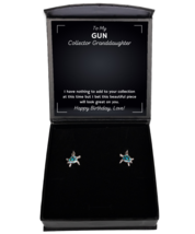 Gun Collector Granddaughter Earrings Birthday Gifts - Turtle Ear Rings Jewelry  - £39.07 GBP