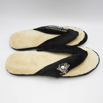 Adult Size M Pittsburgh Penguins Hockey Logo Soft Slippers - £11.86 GBP