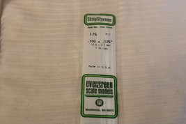 HO Scale Evergreen, 5 Pieces 12.5 x 3.2 mm, 100 x .125 Long Strip Styrene #176 - £9.37 GBP