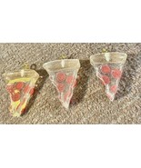 3 Pizza Earrings Pendants Food Jewelry Unique Handmade Gift for Food - €6,92 EUR