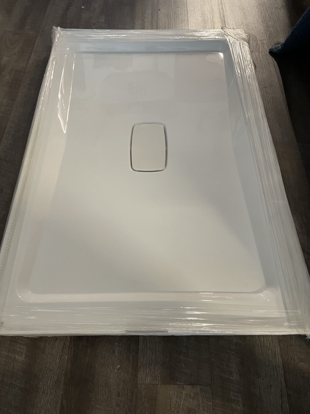 Caml-Tomlin Shower Pan 48" W x 32" Center Drain Cover Molded tiline Flange Left Item image 2