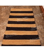 natural hemp jute rug, home decor hemp jute rug, custom size hemp jute r... - $201.54 CAD