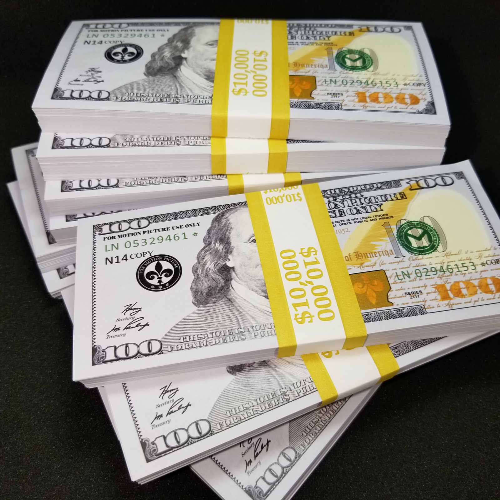 Fake Money 300 PCS Prop Money 100 Dollar Bills Realistic, Full Print 2  Sided Play - Paper Money, Facebook Marketplace