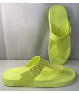 FitFlop Sandals Womens 11 IQushion Electric Yellow Flip Flop Slip-On Sho... - $19.79