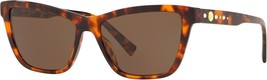 Versace Sunglasses VE4354B 524473 55mm Brown Havana / Brown Lens - $2,801.36 MXN