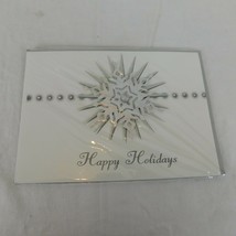 Paper Magic Group Christmas Greeting Card Happy Holidays Lg Snowflake En... - £3.17 GBP