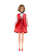 Vintage Barbie Clone Doll Clothes Mod Era Outfit Top Red Faux Leather Ve... - £23.35 GBP