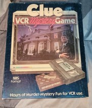 VTG Clue VCR Mystery Game Parker Brothers 1985 Complete VHS Board Game - £18.35 GBP