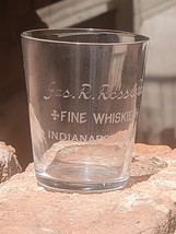 Antique Jas. R. Ross &amp; Co. Pre Prohibition Whiskey Shot Glass Indianapolis IN - £32.70 GBP