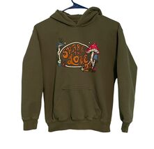 Youth Hoodie Size Large Share The Love 24 Olive Green Mushrooms Kids Swe... - €12,43 EUR