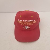 Vintage San Francisco 49ers NFL Adjustable Strapback Hat, Spellout w/ Logo - £13.19 GBP