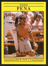 Boston Red Sox Tony Pena 1991 Fleer #106 ! - £0.39 GBP