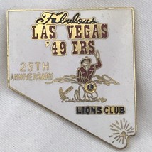 Lions Club Vintage Pin Las Vegas 49 Ers 25th Anniversary Nevada State Shape - $12.88