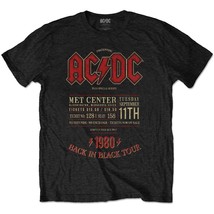 Ac/Dc Minnesota &#39;80 Official Tee T-Shirt Mens Unisex - $31.92