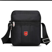 Swiss Brand Shoulder Bag for Men Daily Waterproof Oxford Messenger Bags Unisex M - £47.39 GBP