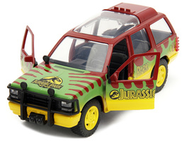 Ford Explorer Red and Yellow with Green Graphics &quot;Jurassic Park&quot; (1993) Movie 30 - £18.75 GBP