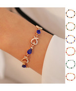 Elegant Heart Rhinestone Bracelet – Fashionable Hollow Love Jewelry Gift - $27.22 CAD