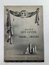 1948 Program Magazine New York City Center George Matthews in S.S. Glenc... - £14.98 GBP
