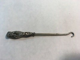 Antique Sterling Silver Glove / Shoe Button Hook 4 inches - £26.74 GBP
