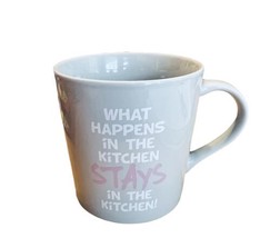 Ceramic 21oz coffee mug “What Happens in the Kitchen stays in the Kitchen” - £10.27 GBP