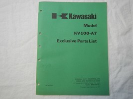 1976 Kawasaki KV100 KV 100 Parts list diagram book catalog manual - £13.60 GBP