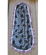Violin 4/4 /Fiddle Blanket/Cotton/Witches/Goth/Lace Edging/Viola 14&quot; - $19.95