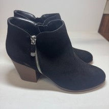 Style &amp; Co. Womens 8.5 M Black Zip Up Ankle Booties DISPLAY HA7 - $546.65 MXN