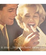 1962 Lady Clairol Creme Hair Lightener Advertisement Beautiful Blonde Wo... - $41.01 CAD
