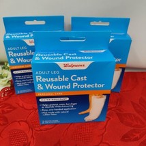 6 Pack Walgreens Adult Leg Cast Wound Protector 26” Water Resistant Easy Use NIB - $14.98