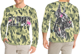 Camo Wild Hunter  T-Shirt Long Sleeve For Men - £17.21 GBP