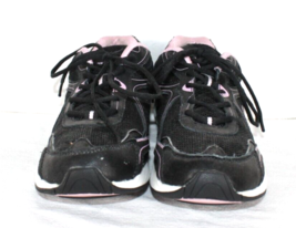Rock N Fit Womens Sz 9M Black Pink Toning Rocker Training Athletic Shoes Drawstr - £14.59 GBP