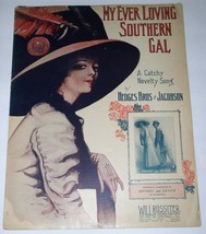 My Ever Loving Southern Gal Sheet Music Vintage 1910 Knight And Deyer Vaudeville - £19.66 GBP