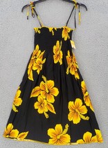 Favant Sundress Womens One Size Black Gold Spaghetti Strap Short Elastic Tube - £15.01 GBP