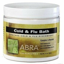 NEW Abra Therapeutics Cold and Flu Bath Camphor and Menthol Essential Oil 17 oz - £14.34 GBP