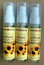 3 Human Nature 100% Natural Sunflower Beauty Lightening Brightening Oil 50ml ea - $29.00