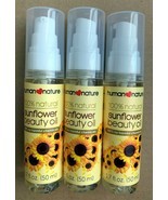 3 Human Nature 100% Natural Sunflower Beauty Lightening Brightening Oil ... - $29.00